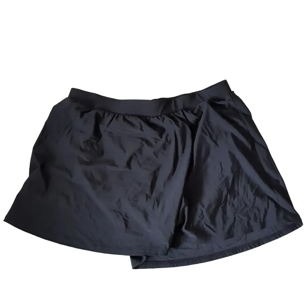 Miraclesuit Womens Swimsuit Skirt Bottoms Black Skort Coverup Swim Plus Size 20W